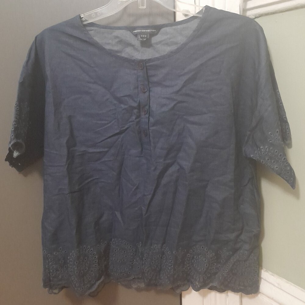 French Connection Eyelet Shirt